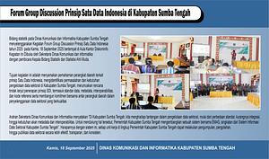 FORUM GROUP DISCUSSION PRINSIP SATU DATA INDONESIA DI KABUPATEN SUMBA TENGAH TAHUN 2025